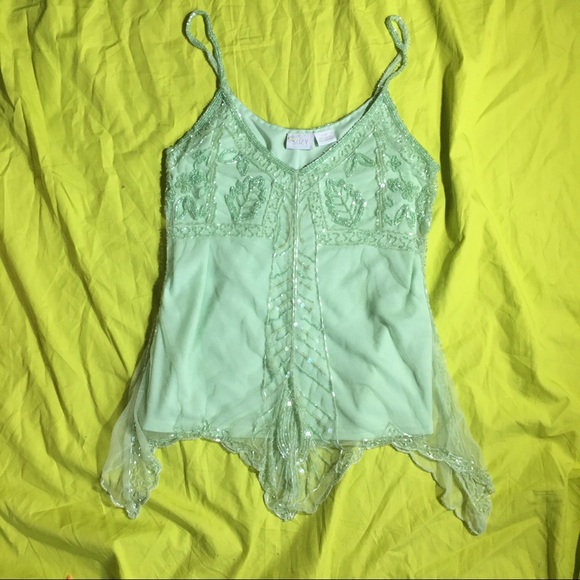 Light Green Camisole Tank Top - Picture 1 of 1